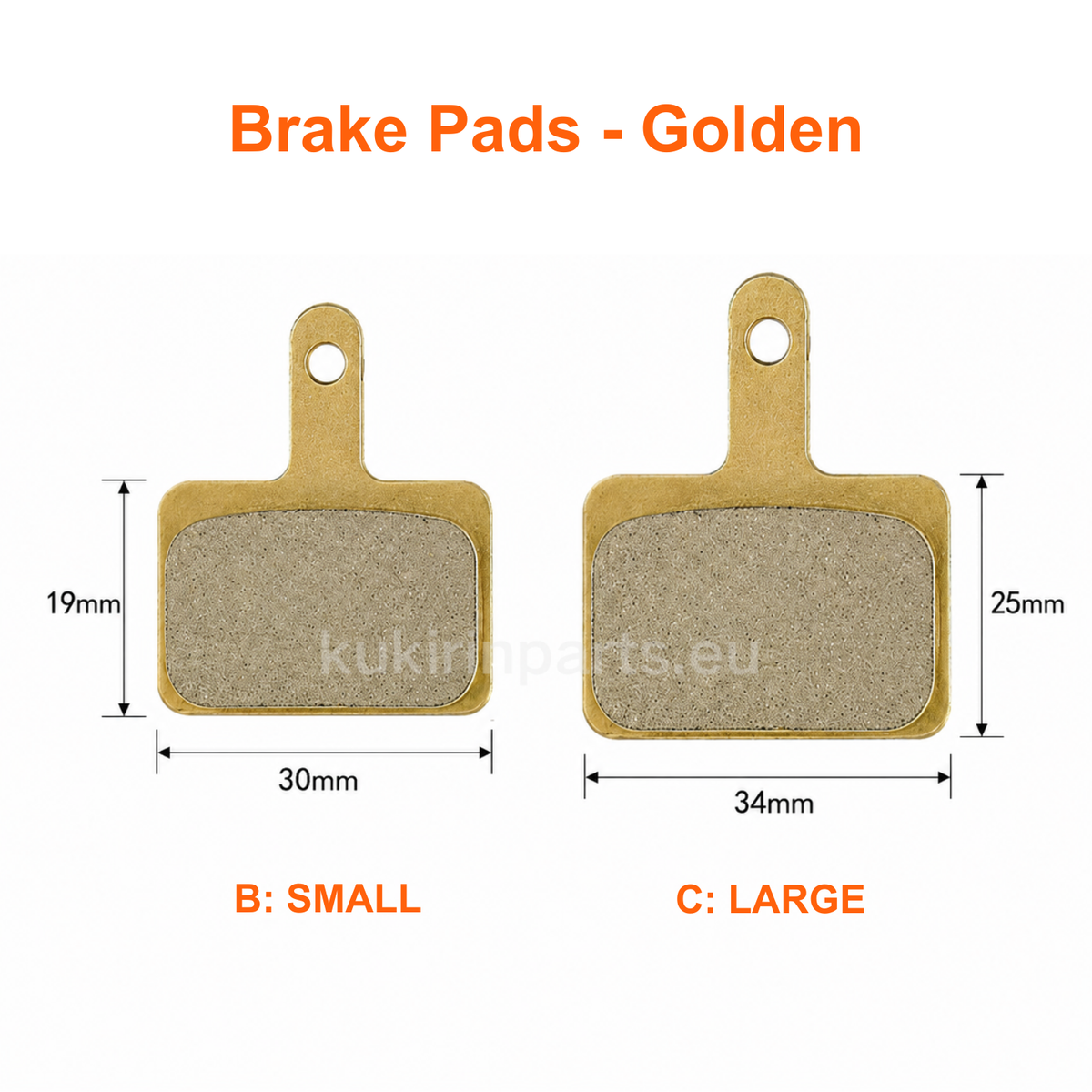 KuKirin G2 Brake Pads - Golden