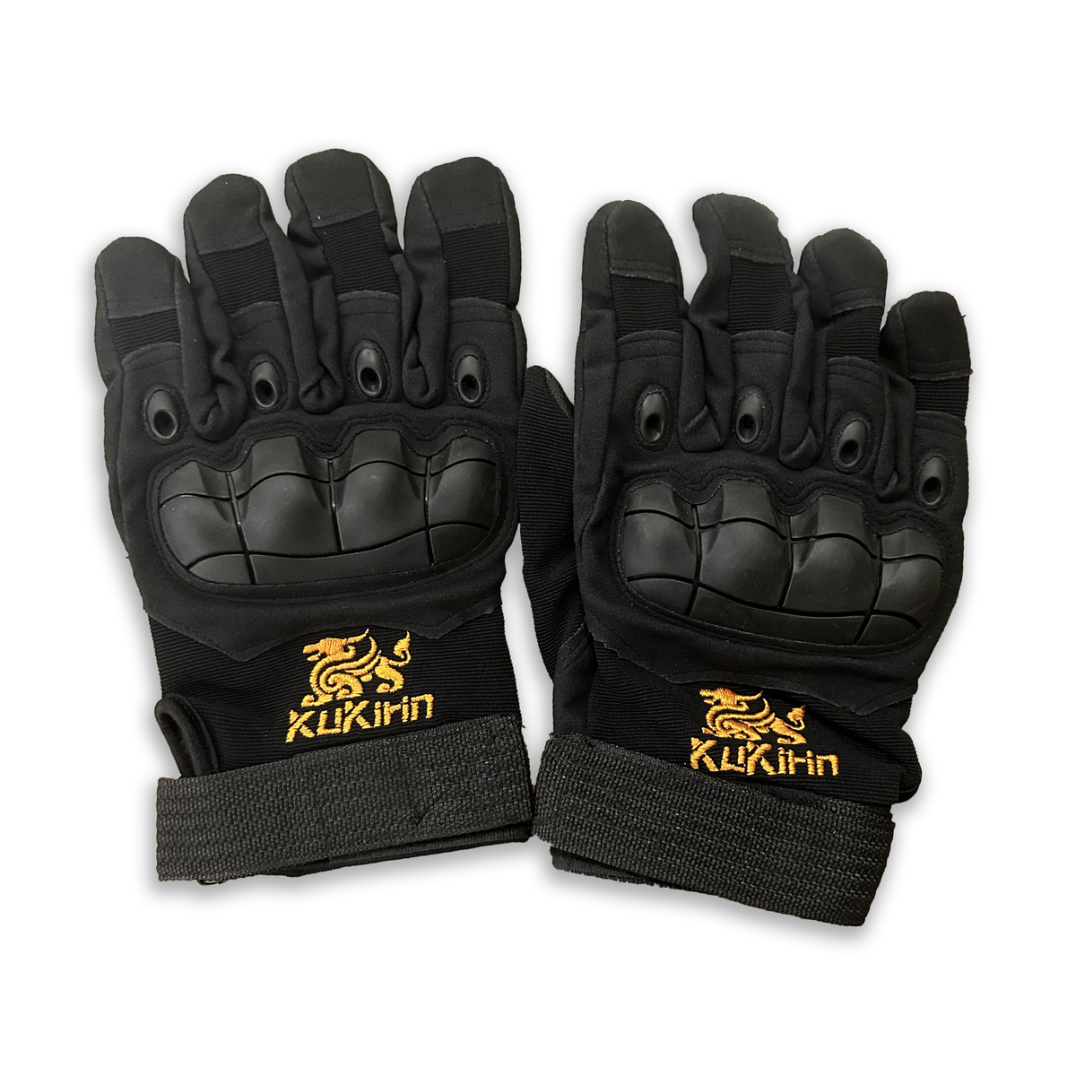 KuKirin long riding gloves with full-finger protection and adjustable wrist strap