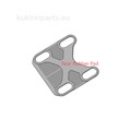 Rear footrest tail section rubber pad for KuKirin G2