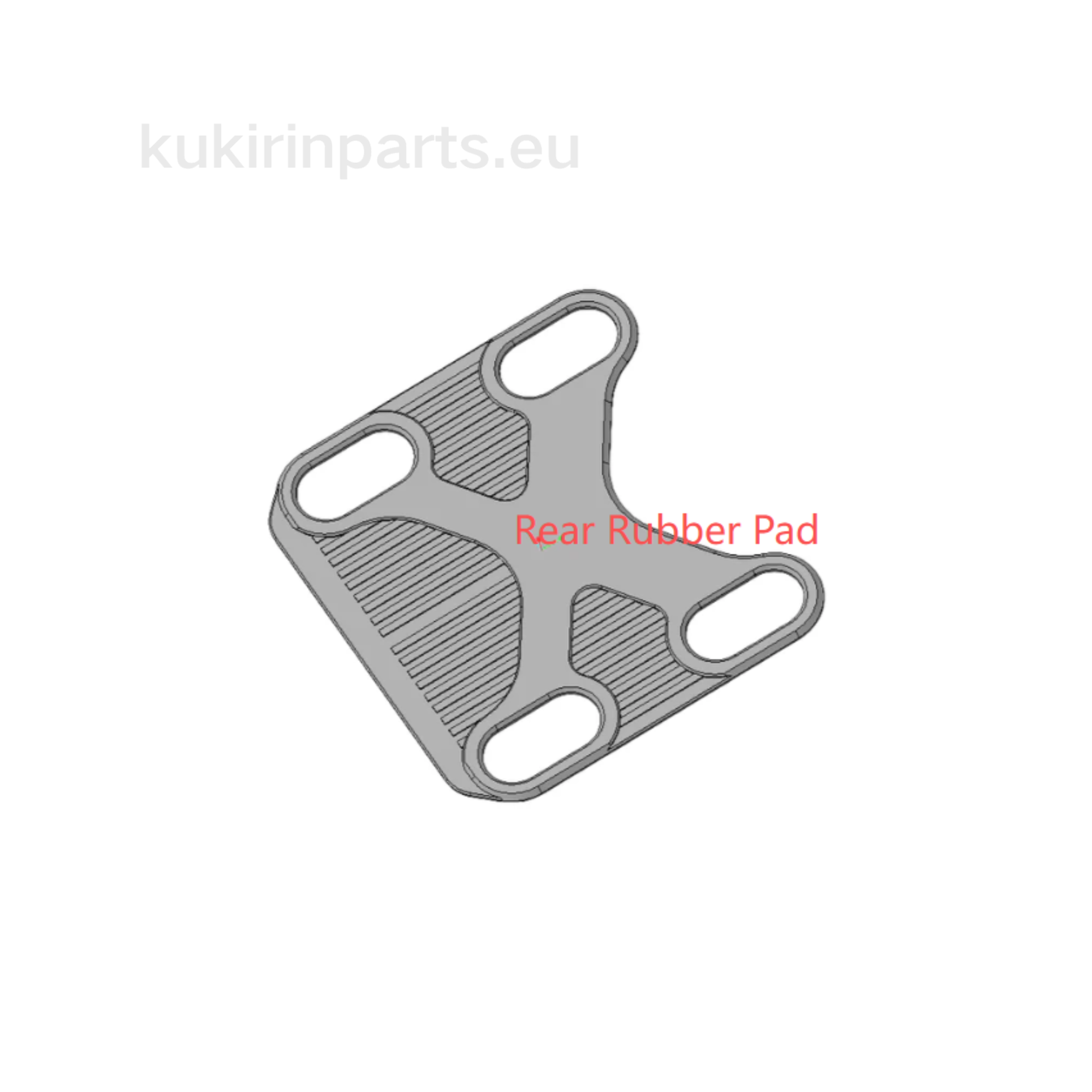 Rear footrest tail section rubber pad for KuKirin G2
