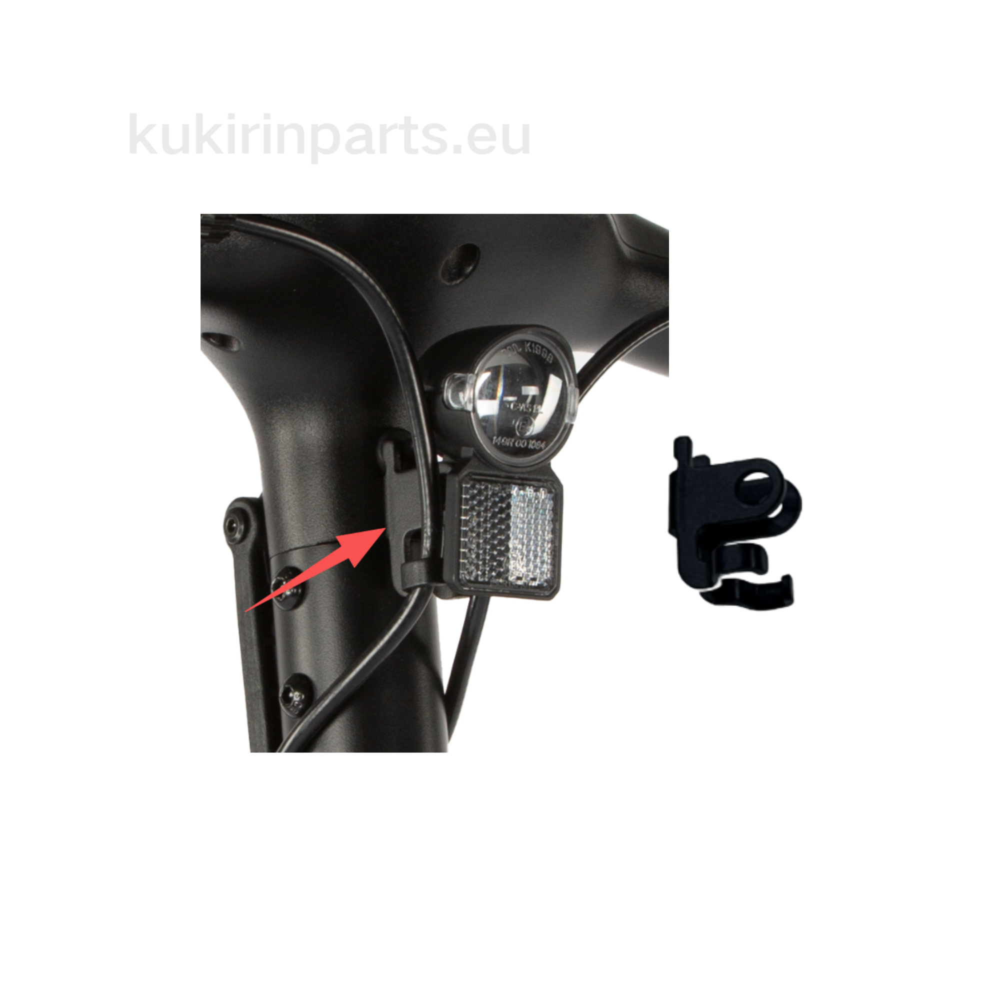 Mounting bracket for KuKirin A1 front headlight