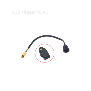KuKirin A1 charging port on a white background, featuring 'kukirinparts.eu' branding.